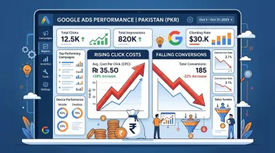 Google Ads Efficiency Trap in Pakistan: Clicks With No Sales