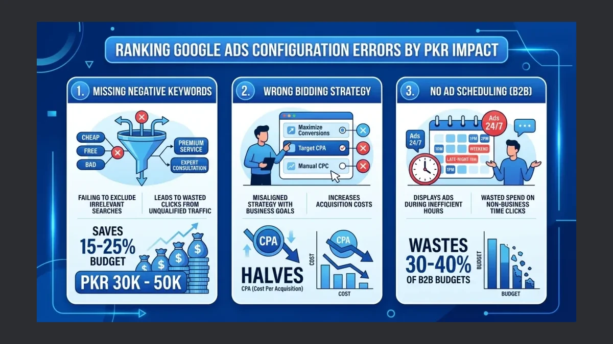 Infographic: Three biggest configuration errors ranked by PKR impact
