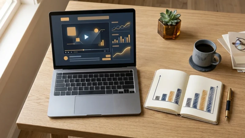YouTube Demand-Gen for a B2B SaaS Startup campaign results dashboard
