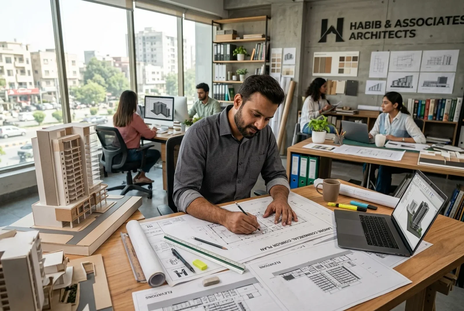 Digital Marketing for Architects strategy, SEO, paid ads, and lead generation dashboard for Pakistan businesses