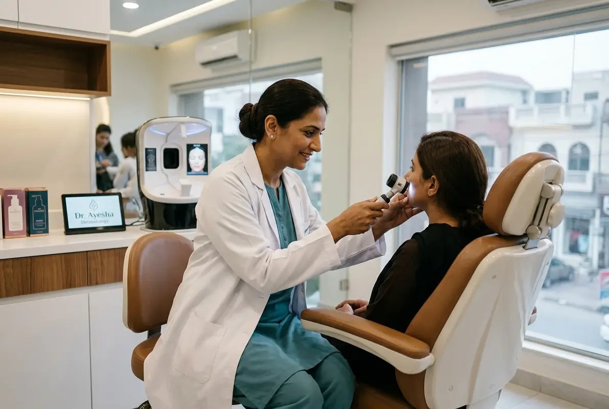 Digital Marketing for Dermatologists strategy, SEO, paid ads, and lead generation dashboard for Pakistan businesses