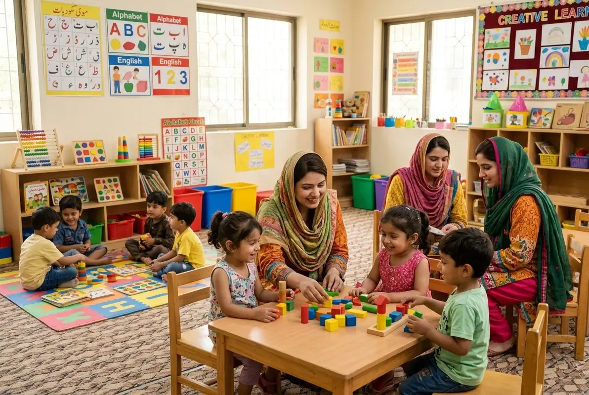 Digital Marketing for Preschools strategy, SEO, paid ads, and lead generation dashboard for Pakistan businesses