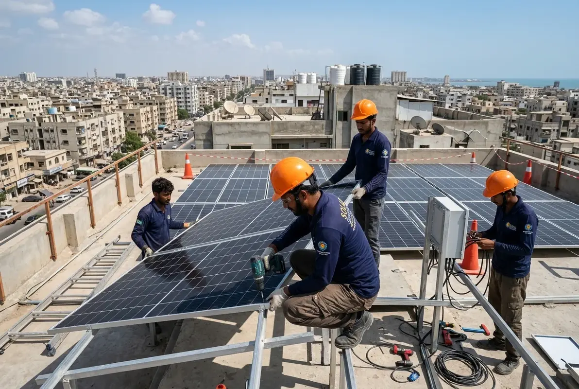 Digital Marketing for Solar Companies strategy, SEO, paid ads, and lead generation dashboard for Pakistan businesses