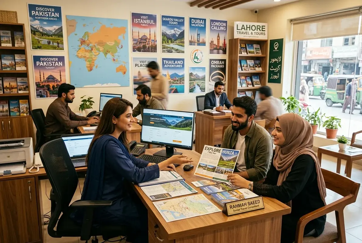 Digital Marketing for Travel Agencies strategy, SEO, paid ads, and lead generation dashboard for Pakistan businesses